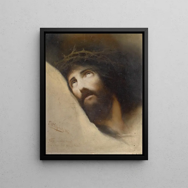 Father Forgives You - Karl Wilhelm Diefenbach — framed artwork on a wall