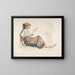 Woman from Naples - Karl Wilhelm Freiherr von Heideck — framed artwork on a wall