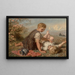Autumn Idyll - Karl Wilhelm Friedrich Bauerle — framed artwork on a wall