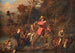 La famille Sywatter traversant une rivière - Karl Wilhelm Friedrich Bauerle — artwork view