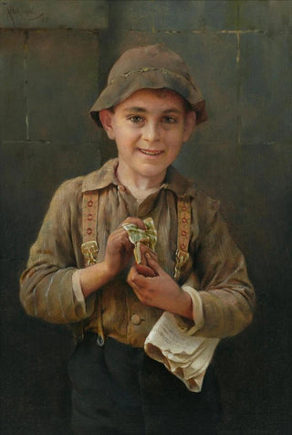 The newspaper boy - Karl Witkowski — artwork view