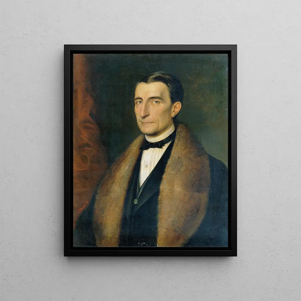Heinrich Clemens Baron Purtscher von Eschenburg - Karl von Blaas — framed artwork on a wall