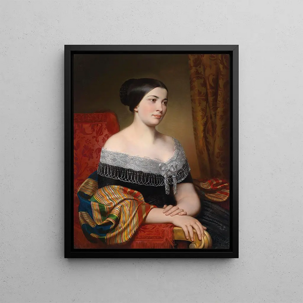 Portrait Objects - Karl von Blaas — framed artwork on a wall