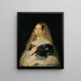 Portrait of a Lady - Karl von Jagemann — framed artwork on a wall