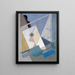 Composition 215A - Karol Hiller — framed artwork on a wall