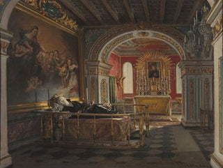 Interior painting of the Saint Stanislas Kostka Chapel in Rome - Karol Miller — artwork view