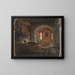 Interior painting of the Saint Stanislas Kostka Chapel in Rome - Karol Miller — framed artwork on a wall