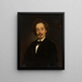 Portrait painting of sculptor Wiktor Brodzki - Karol Miller — framed artwork on a wall