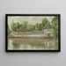 A village stream - Karol Miloslav Lehotský — framed artwork on a wall