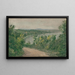 Landscape of the Danube Basin - Karol Miloslav Lehotský — framed artwork on a wall