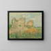 Ruins of the castle B - Karol Miloslav Lehotský — framed artwork on a wall