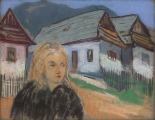Rural motif painting - Karol Polnyi — artwork view