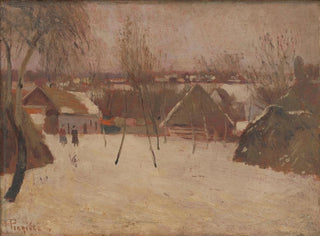 Village en hiver - Karol Pongrácz — artwork view