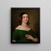 Portrait of a Woman - Karol Schweikart — framed artwork on a wall