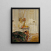 Interior White Painting - Karoline Kubin — framed artwork on a wall