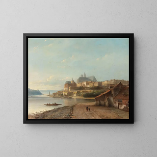 Rhine Fantasy Painting - Kasparus Karsen — framed artwork on a wall