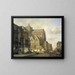 View in a City - Kasparus Karsen — framed artwork on a wall