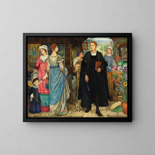 La rencontre fortuite - Kate Elizabeth Bunce — framed artwork on a wall
