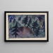 Les pins - Kate Traumann Steinitz — framed artwork on a wall