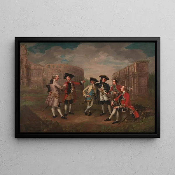 Gentlemen britanniques à Rome - Katherine Read — framed artwork on a wall