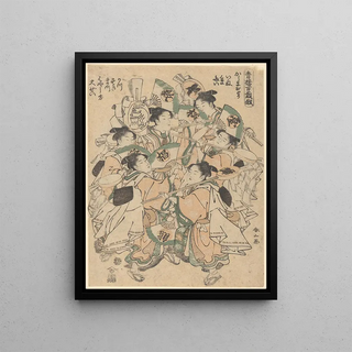 Katsukawa Shunzan - The Niwaka Performance.webp