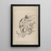 Sketchbook by Katsushika Hokusai and his disciples Pl01 - Katsushika Hokusai — framed artwork on a wall