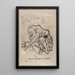 Sketchbook by Katsushika Hokusai and his disciples Pl02 - Katsushika Hokusai — framed artwork on a wall