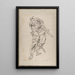 Sketchbook by Katsushika Hokusai and his disciples Pl08 - Katsushika Hokusai — framed artwork on a wall