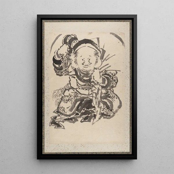Sketchbook by Katsushika Hokusai and his disciples Pl09 - Katsushika Hokusai — framed artwork on a wall