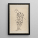 Sketchbook by Katsushika Hokusai and his disciples Pl10 - Katsushika Hokusai — framed artwork on a wall