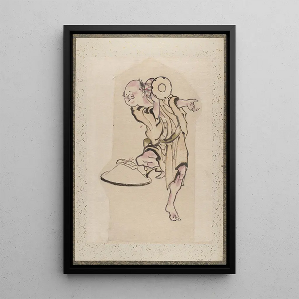 Sketchbook by Katsushika Hokusai and his disciples Pl11 - Katsushika Hokusai — framed artwork on a wall