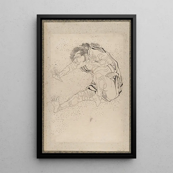 Sketchbook by Katsushika Hokusai and his disciples Pl16 - Katsushika Hokusai — framed artwork on a wall