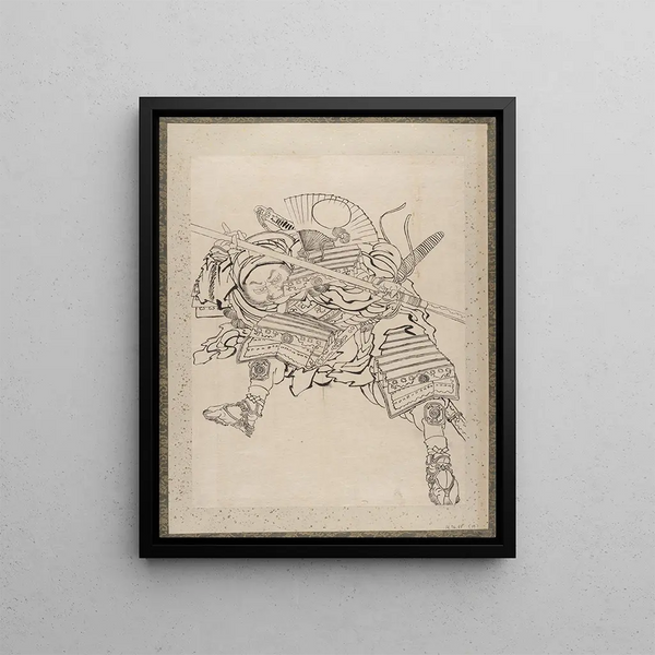 Sketchbook of Katsushika Hokusai and his disciples Pl19 - Katsushika Hokusai — framed artwork on a wall