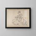 Sketchbook of Katsushika Hokusai and his disciples Pl28 - Katsushika Hokusai — framed artwork on a wall