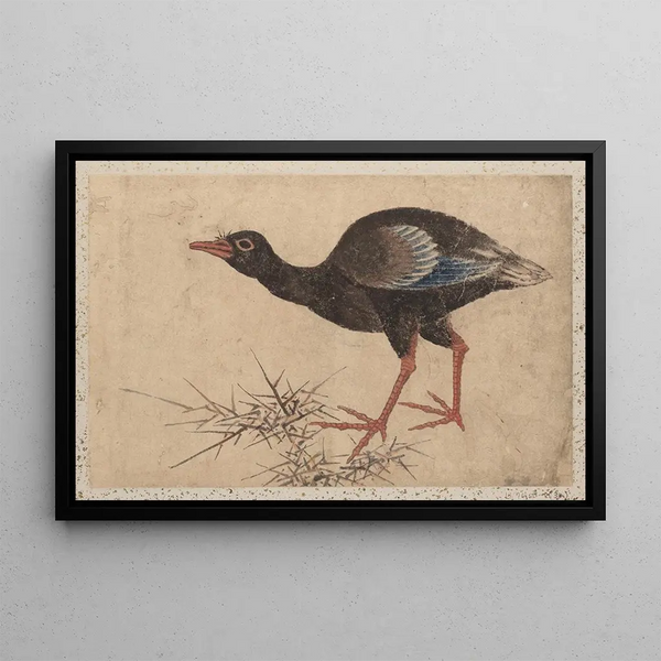 Sketchbook by and his disciples Pl33 - Katsushika Hokusai — framed artwork on a wall