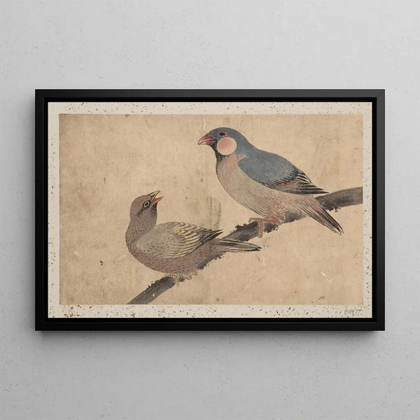 Sketchbook by and his disciples Pl. 39 - Katsushika Hokusai — framed artwork on a wall