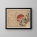 Sketchbook of Katsushika Hokusai and his disciples Pl46 - Katsushika Hokusai — framed artwork on a wall