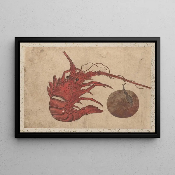 Sketchbook by and his disciples Pl49 - Katsushika Hokusai — framed artwork on a wall