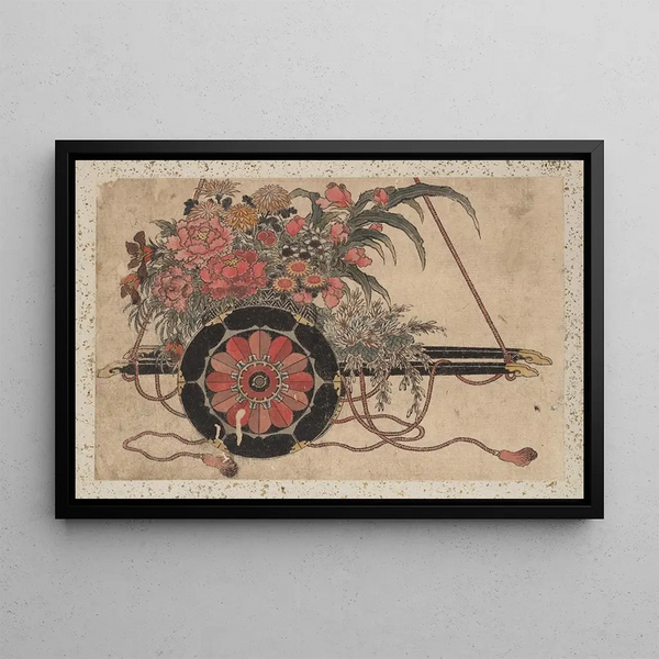Sketchbook by and his disciples Pl50 - Katsushika Hokusai — framed artwork on a wall