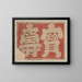 Sketchbook of Katsushika Hokusai and his disciples Pl51 - Katsushika Hokusai — framed artwork on a wall