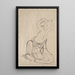 Sketchbook by Katsushika Hokusai and his disciples Pl54 - Katsushika Hokusai — framed artwork on a wall