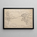 Sketchbook by and his disciples Pl57 - Katsushika Hokusai — framed artwork on a wall
