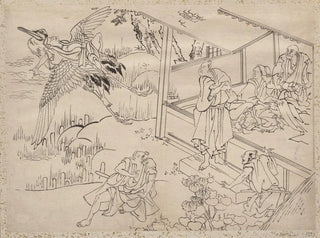 Sketchbook of Katsushika Hokusai and his disciples Pl59 - Katsushika Hokusai — artwork view