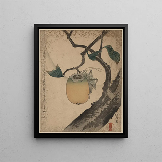 Katsushika Hokusai - Kaki ni kirigirisu.webp