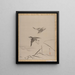 Little Birds and Bamboo - Kawabata Gyokushō — framed artwork on a wall