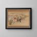 Faces of the Evening, chapter of the Tale of Genji - Kawamata Tsunemasa — framed artwork on a wall