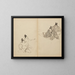 Courtisans - Kawanabe Kyōsai — framed artwork on a wall