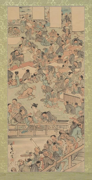 Reunion of painting and calligraphy at the Nakamura in Ryogoku - Kawanabe Kyōsai — artwork view
