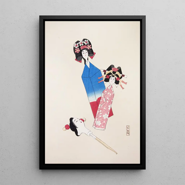 Illustrations collected from Japanese toys by Kyosen Pl001 - Kawasaki Kyōsen — framed artwork on a wall