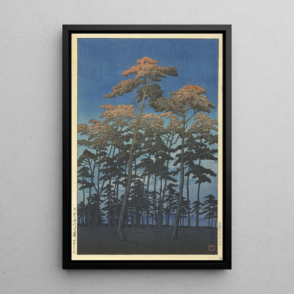 Parc Hikawa à Omiya - Kawase Hasui — framed artwork on a wall